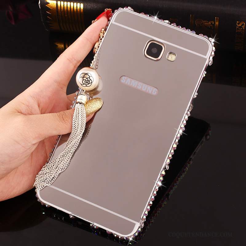 Samsung Galaxy A7 2016 Coque De Téléphone Rose Protection Couvercle Arrière Métal