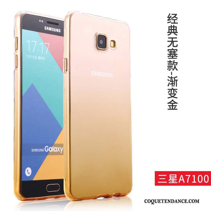 Samsung Galaxy A7 2016 Coque Silicone Étui Protection Rose Fluide Doux
