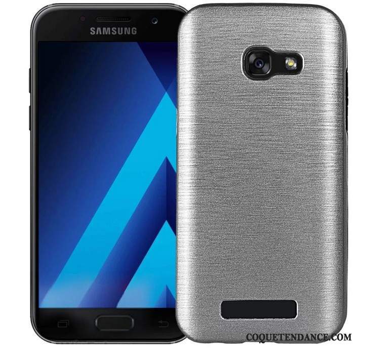 Samsung Galaxy A7 2017 Coque Incassable Protection Tout Compris Silicone Rouge