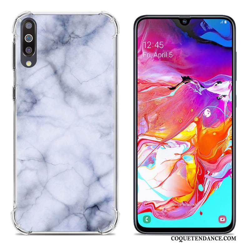 Samsung Galaxy A70 Coque Fluide Doux Incassable Peinture Étui