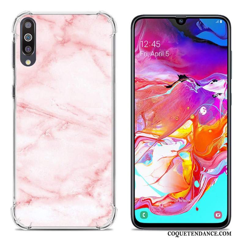 Samsung Galaxy A70 Coque Fluide Doux Incassable Peinture Étui