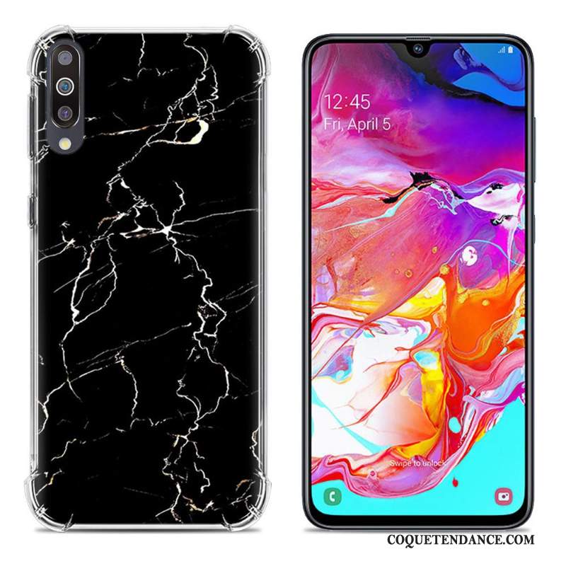 Samsung Galaxy A70 Coque Fluide Doux Incassable Peinture Étui