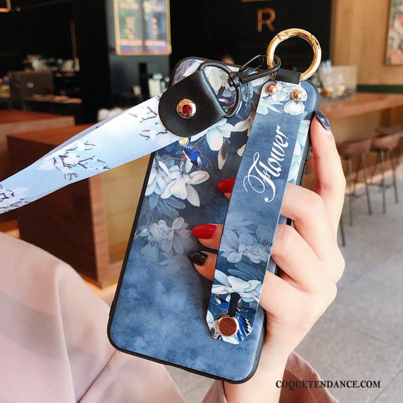 Samsung Galaxy A70 Coque Protection Art Incassable Créatif Bleu