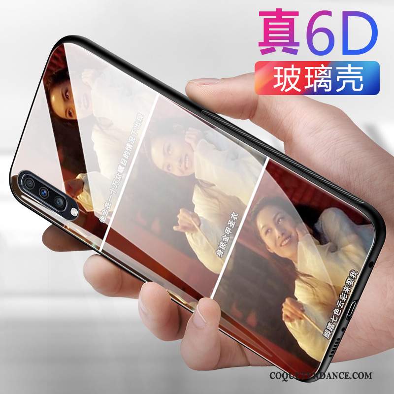 Samsung Galaxy A70 Coque Protection De Téléphone Fluide Doux Grand Verre Trempé