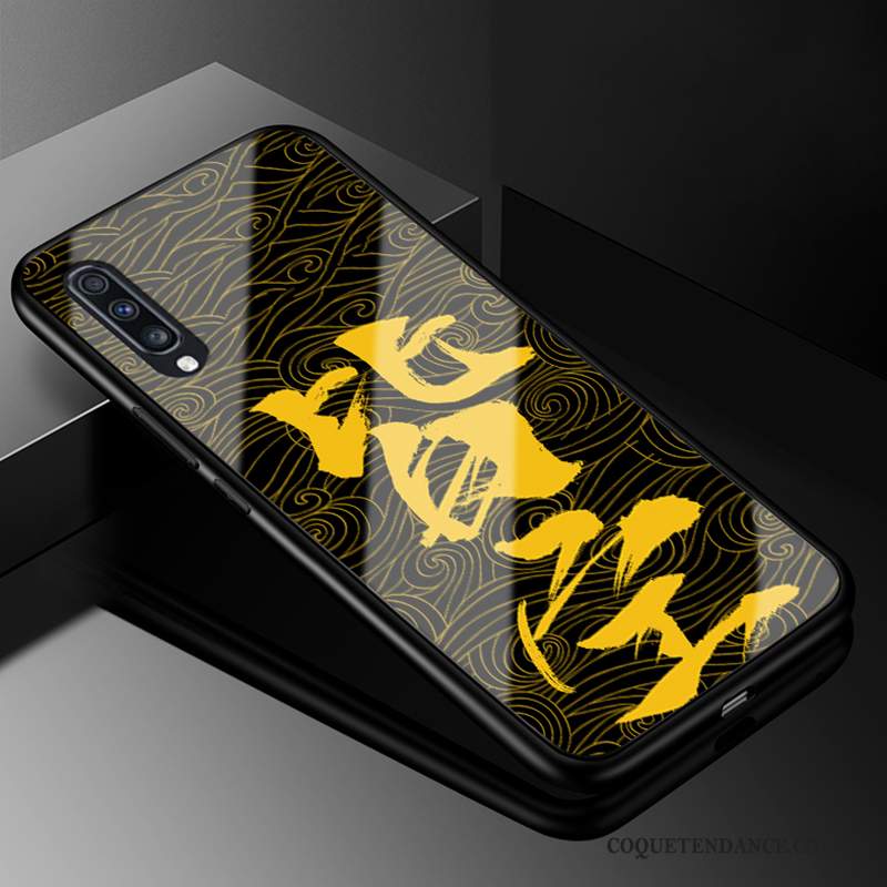 Samsung Galaxy A70 Coque Tout Compris De Téléphone Difficile Verre Jaune