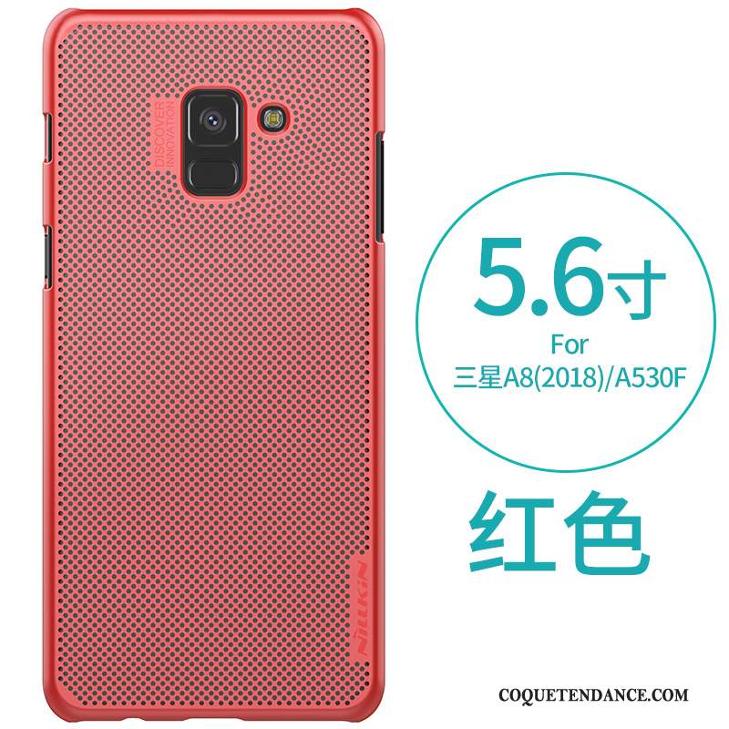 Samsung Galaxy A8 2018 Coque Incassable De Téléphone Délavé En Daim Or Étui