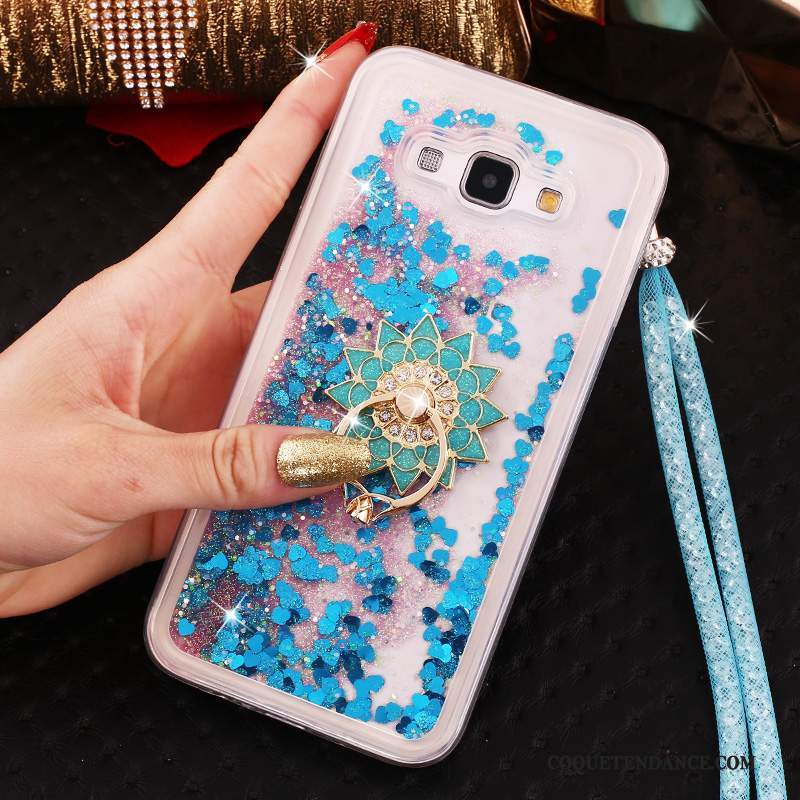 Samsung Galaxy A8 Coque Fluide Doux Rose De Téléphone Étui Strass