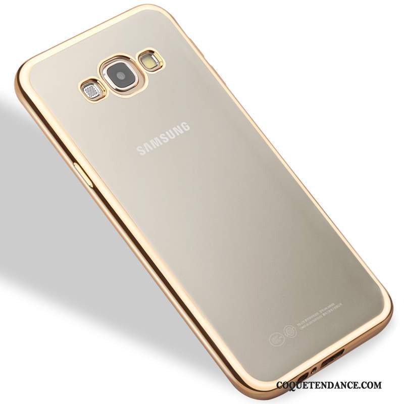 Samsung Galaxy A8 Coque Incassable Rose Silicone Étui Fluide Doux