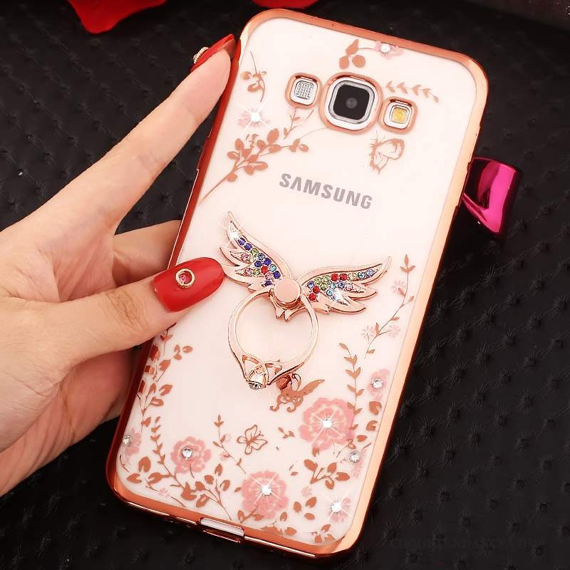 Samsung Galaxy A8 Coque Or Strass Étui De Téléphone Anneau
