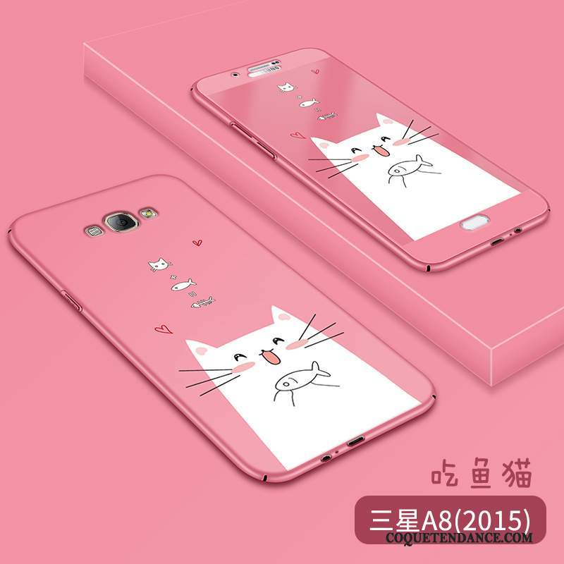 Samsung Galaxy A8 Coque Protection Créatif Rose Incassable De Téléphone