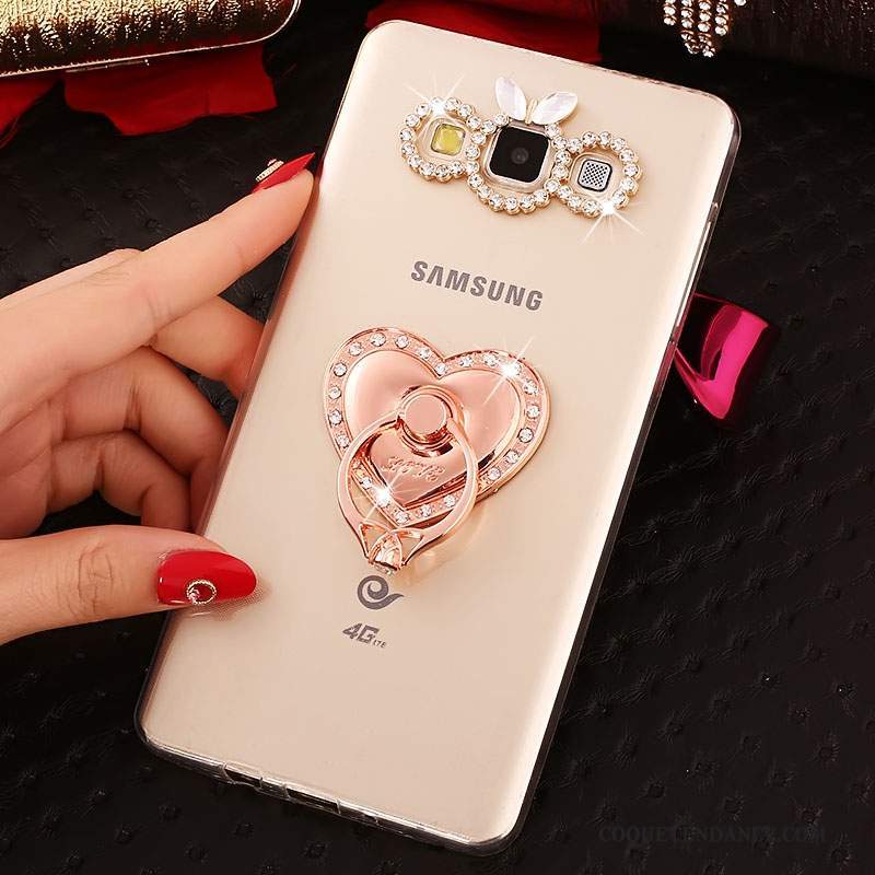 Samsung Galaxy A8 Coque Rose Étui De Téléphone Strass Protection