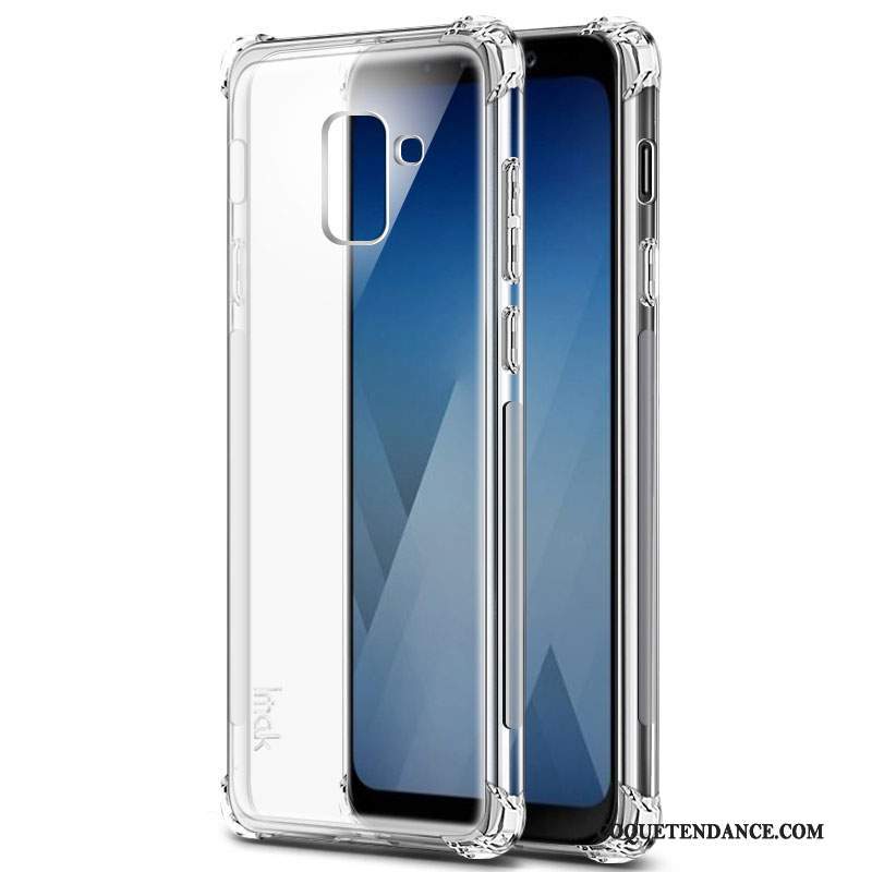 Samsung Galaxy A8+ Coque Tout Compris Incassable Noir Étui Protection