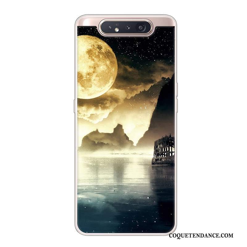 Samsung Galaxy A80 Coque Tendance De Téléphone Personnalité Incassable Noir