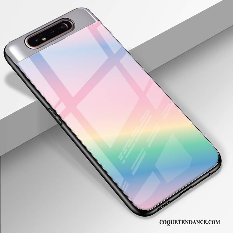 Samsung Galaxy A80 Coque Étui Protection Incassable Dégradé Verre