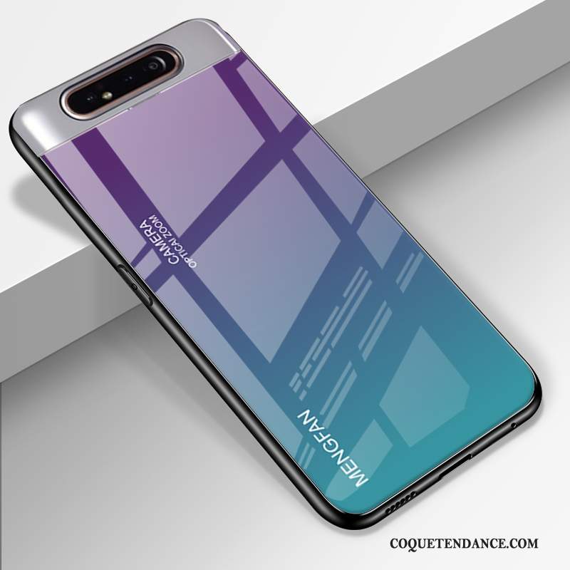 Samsung Galaxy A80 Coque Étui Protection Incassable Dégradé Verre