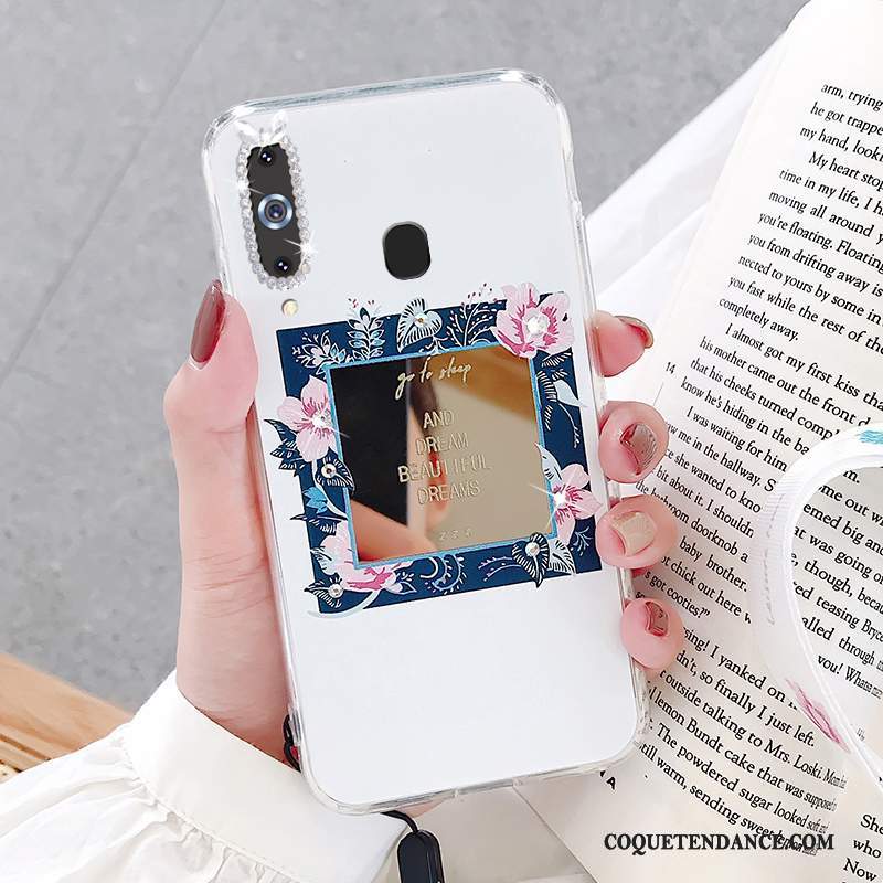 Samsung Galaxy A8s Coque Fluide Doux Silicone De Téléphone Rose