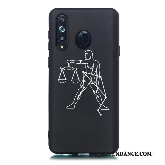 Samsung Galaxy A8s Coque Noir Très Mince Fluide Doux Dessin Animé