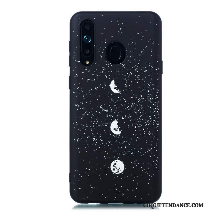 Samsung Galaxy A8s Coque Noir Très Mince Fluide Doux Dessin Animé