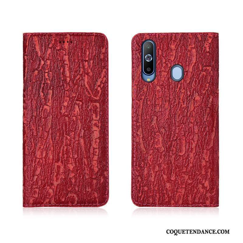 Samsung Galaxy A8s Coque Protection Étui En Cuir Cuir Véritable Nouveau Arbres