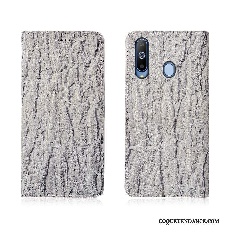 Samsung Galaxy A8s Coque Protection Étui En Cuir Cuir Véritable Nouveau Arbres