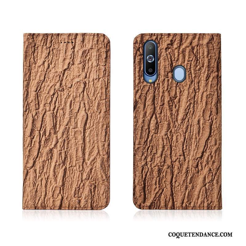 Samsung Galaxy A8s Coque Protection Étui En Cuir Cuir Véritable Nouveau Arbres