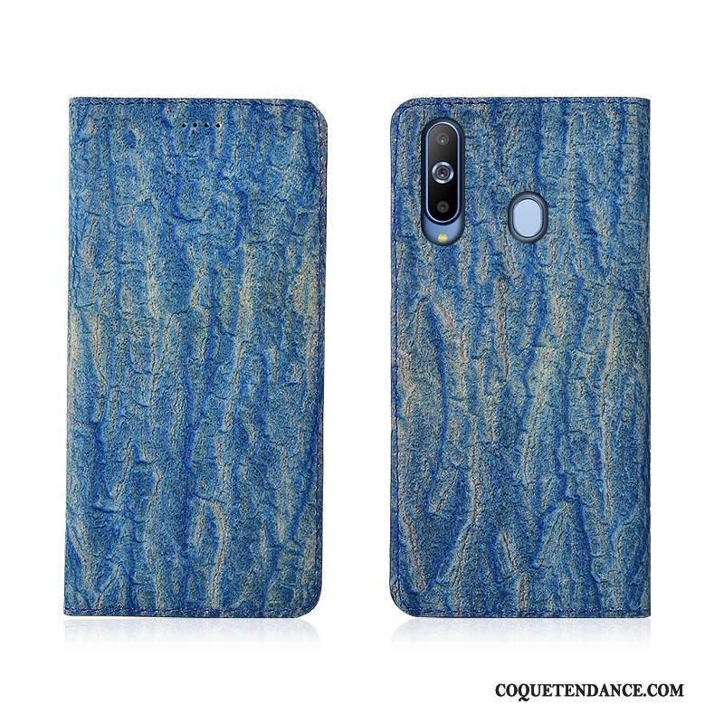 Samsung Galaxy A8s Coque Protection Étui En Cuir Cuir Véritable Nouveau Arbres