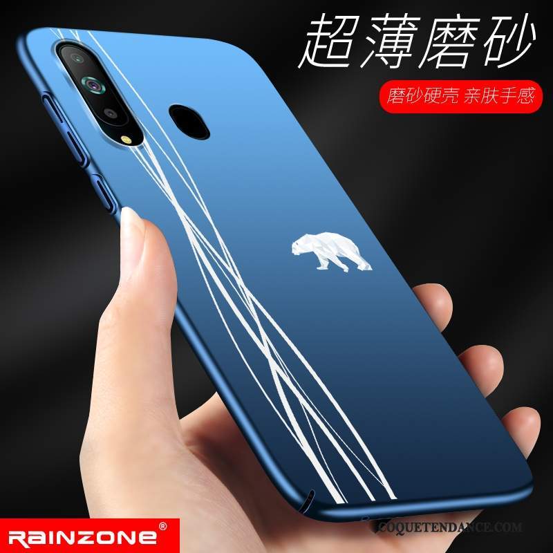 Samsung Galaxy A8s Coque Tout Compris Silicone Bleu Protection Étui