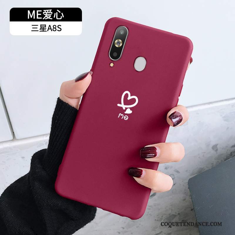 Samsung Galaxy A8s Coque Étui Clamshell Marque De Tendance Net Rouge