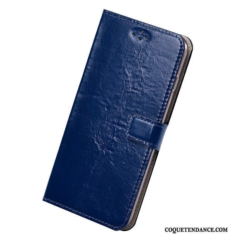 Samsung Galaxy A9 Coque Cuir Véritable Silicone Étui Incassable Violet