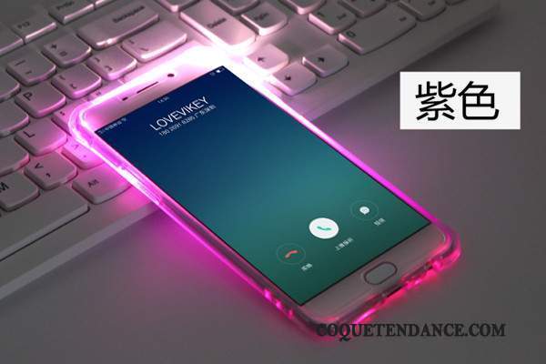 Samsung Galaxy A9 Coque Rose Silicone Étui Transparent