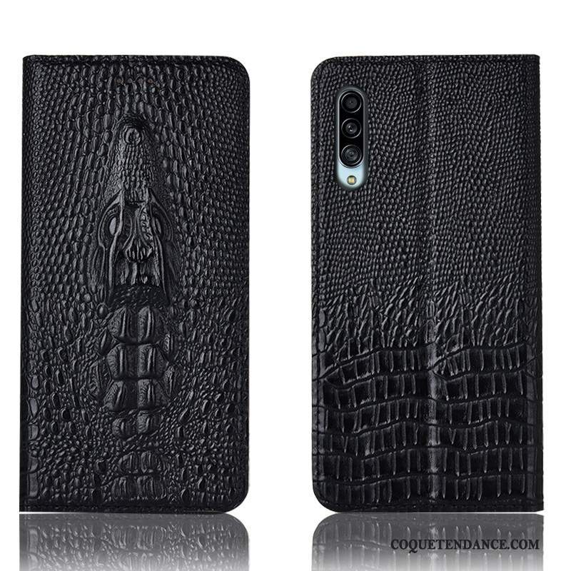 Samsung Galaxy A90 5g Coque Tout Compris Crocodile De Téléphone Cuir Véritable Protection