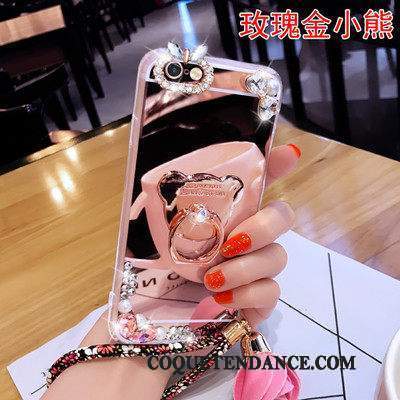 Samsung Galaxy J3 2015 Coque Rose Protection Miroir Incruster Strass De Téléphone