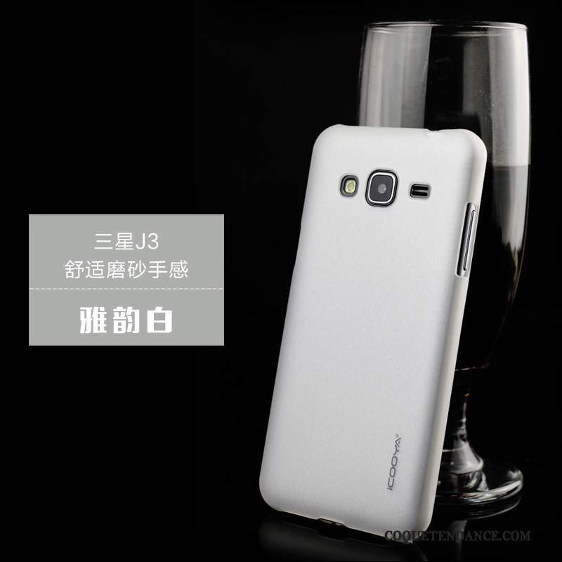 Samsung Galaxy J3 2016 Coque Étui Incassable De Téléphone Vert Délavé En Daim