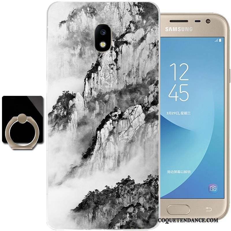Samsung Galaxy J3 2017 Coque Noir De Téléphone Silicone Tout Compris