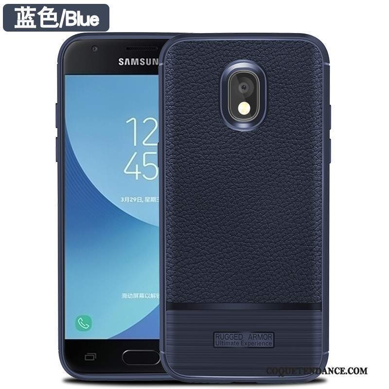 Samsung Galaxy J3 2017 Coque Silicone Étui Tout Compris Noir