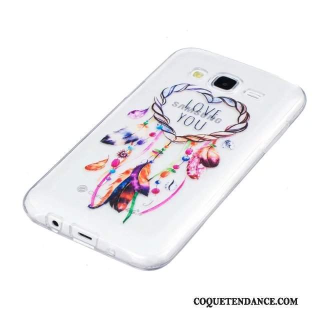 Samsung Galaxy J5 2015 Coque Fleurs Protection De Téléphone Peinture Gaufrage