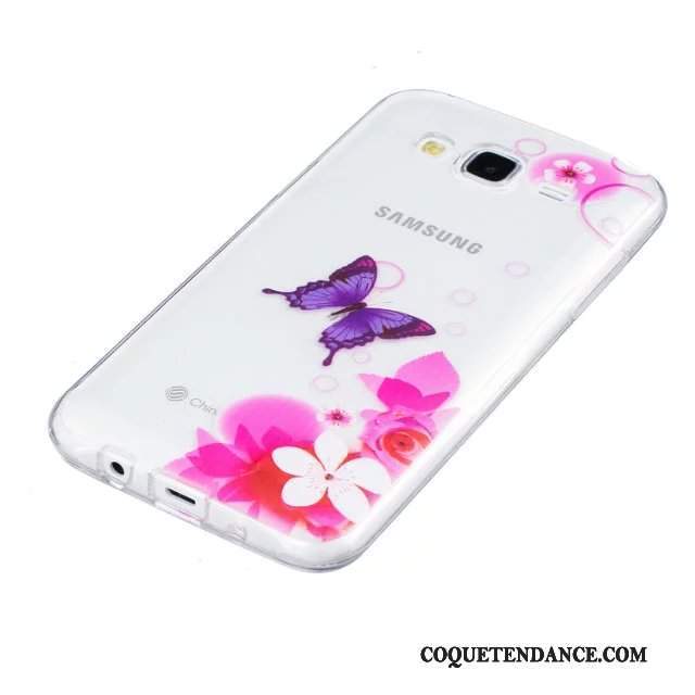 Samsung Galaxy J5 2015 Coque Fleurs Protection De Téléphone Peinture Gaufrage