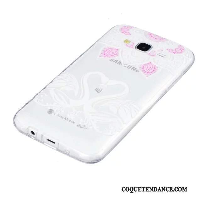 Samsung Galaxy J5 2015 Coque Fleurs Protection De Téléphone Peinture Gaufrage