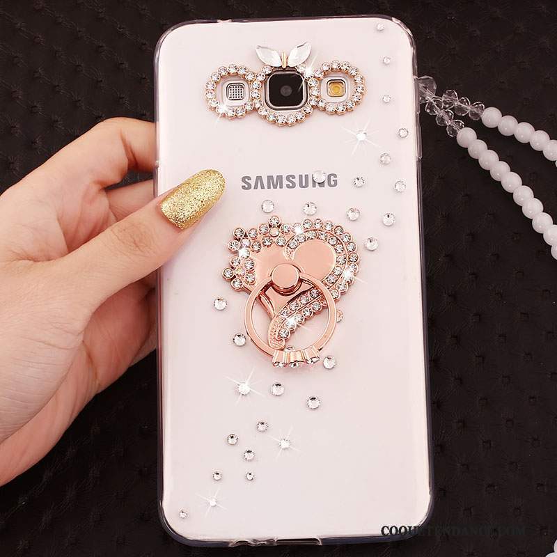 Samsung Galaxy J5 2015 Coque Ornements Suspendus Protection Incassable Étui Fluide Doux