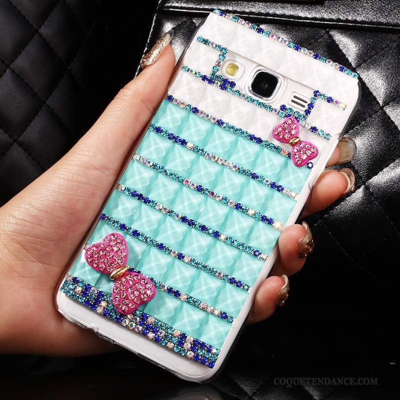 Samsung Galaxy J5 2015 Coque Protection Multicolore De Téléphone Transparent Strass