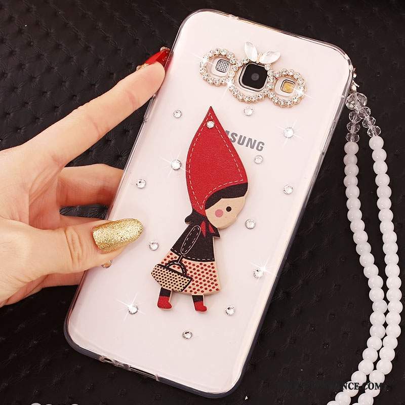 Samsung Galaxy J5 2016 Coque Strass Or De Téléphone Incassable Ornements Suspendus