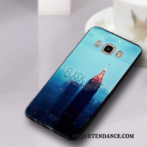 Samsung Galaxy J5 2016 Coque Étui Ornements Suspendus Silicone Bleu