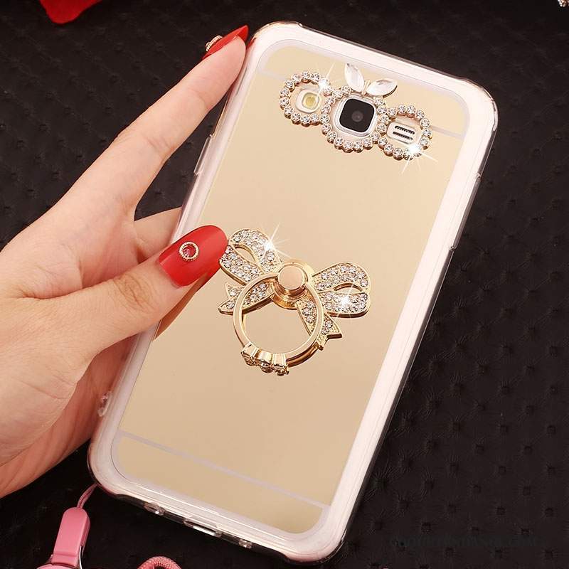 Samsung Galaxy J5 2016 Coque Étui Strass Rose Fluide Doux De Téléphone