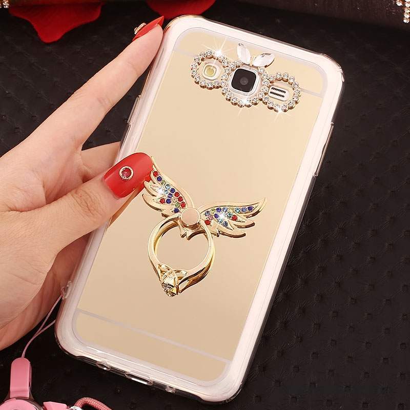 Samsung Galaxy J5 2016 Coque Étui Strass Rose Fluide Doux De Téléphone