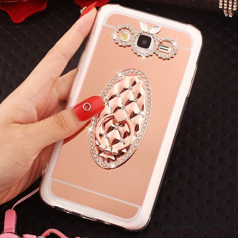 Samsung Galaxy J5 2016 Coque Étui Strass Rose Fluide Doux De Téléphone