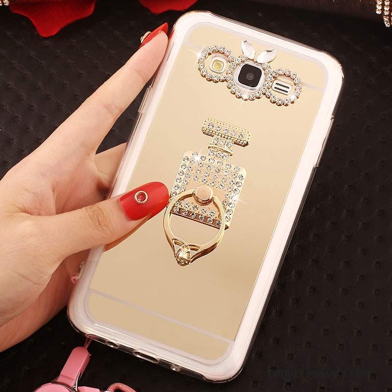 Samsung Galaxy J5 2016 Coque Étui Strass Rose Fluide Doux De Téléphone