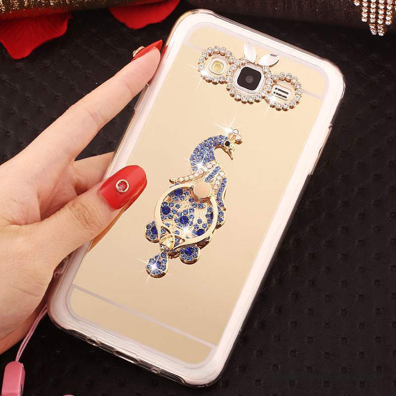 Samsung Galaxy J5 2016 Coque Étui Strass Rose Fluide Doux De Téléphone