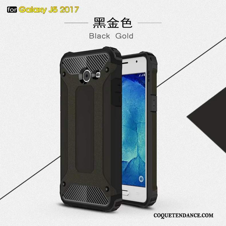 Samsung Galaxy J5 2017 Coque Protection Étui Silicone Incassable Noir