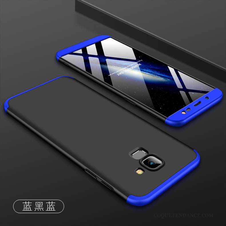 Samsung Galaxy J6 Coque Difficile Bleu Tout Compris Délavé En Daim De Téléphone