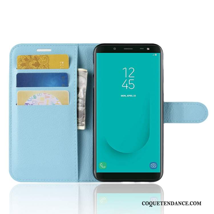 Samsung Galaxy J6 Coque Portefeuille Carte Incassable Tout Compris Étui En Cuir